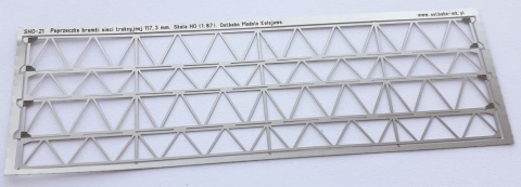 Poprzeczka kratowa bramki szerokości 117,3 mm (2 tory)