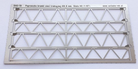 Poprzeczka kratowa bramki szerokości 69,6 mm
