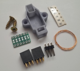 Puszka pod PCB i Goldpin 2x3 do semafora 4,5 komorowego