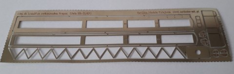 Słup do bramki ze zwieńczeniem trapez H0 KIT