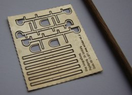 Słup telegraficzny H0. Słup pojedynczy. 24 izolatory