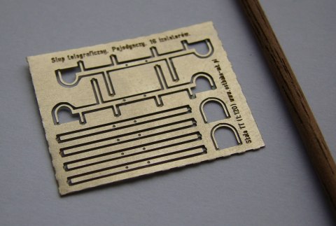 Słup telegraficzny pojedynczy 16 izolatorów TT