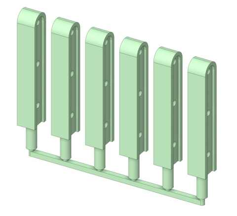 Słupki balustrady wzór 1 (6sztuk) druk 3D