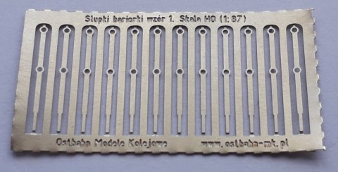 Słupki barierki mostu/wiaduktu wzór 1 H0