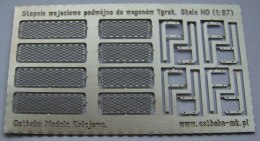 Stopnie wejściowe wagonów Ygrek podwójne H0