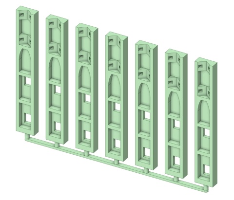 Szczudła żelbetonowe druk 3D (6 sztuk)