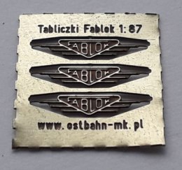 Tabliczki „Fablok