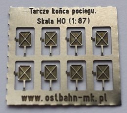 Tarcze końca pociągu H0