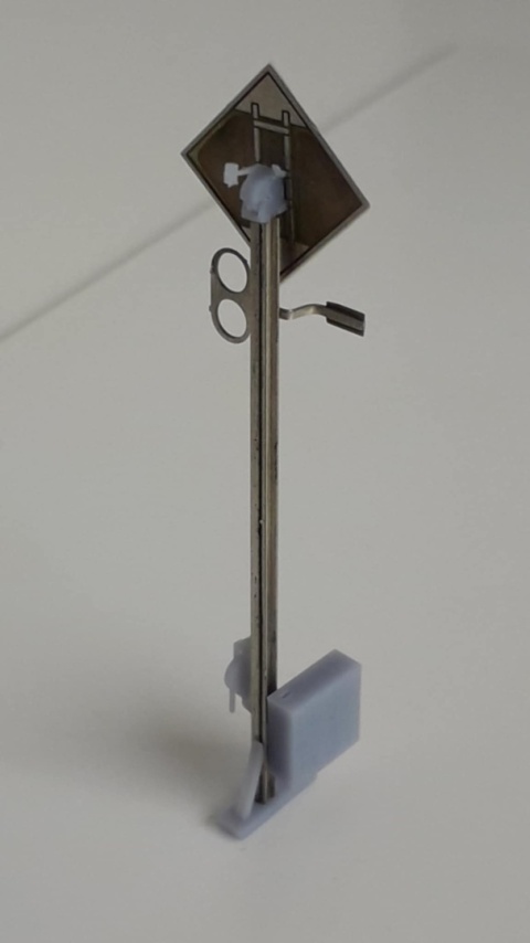 Tarcze manewrowe kształtowe 2 sztuki (druk 3D, kalkomania i blacha)