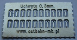 Uchwyty na poręcz, trąbkę 0,3 mm