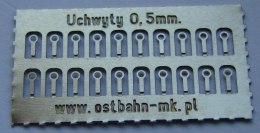 Uchwyty na poręcz, trąbkę 0,5 mm