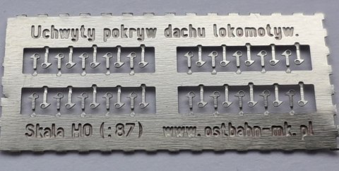 Uchwyty pokryw dachu lokomotywy