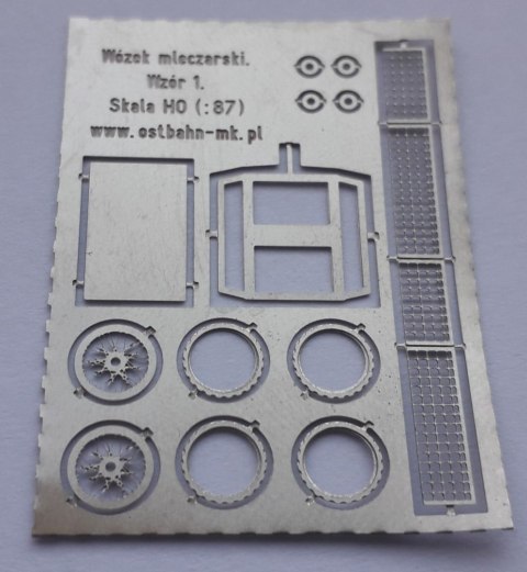 Wózek mleczarski ażurowy