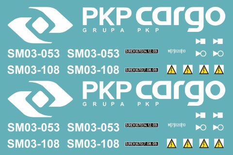 Kalkomania SM03-053 lub 108 PKP Cargo