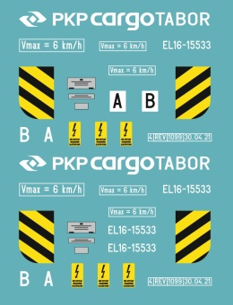 Kalkomania ASF PKP Cargo Tabor