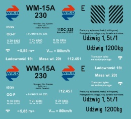 Kalkomania WM-15A-230 WKD