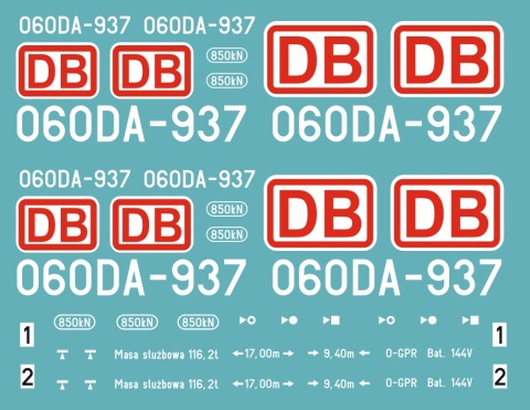 Kalkomania 060DA-937 DB