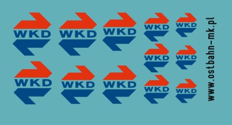 Kalkomania logo WKD (4 rozmiary)