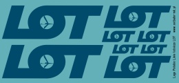 Kalkomania logo PLL LOT