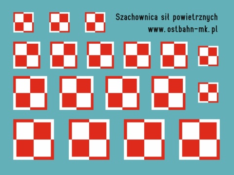Kalkomania szachownice sił powietrznych