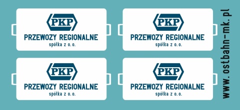 Kalkomania tablice kierunkowe PKP Przewozy Regionalne