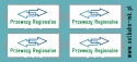 Kalkomania tablice kierunkowe Przewozy Regionalne