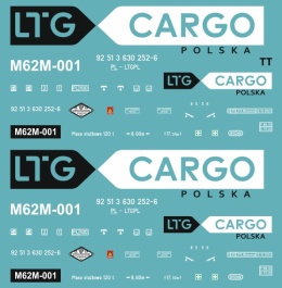 Kalkomania M62M-001 LTG Cargo TT
